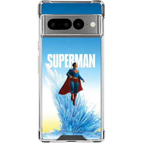 Superman 2025 Fortress of Solitude Classic Rise Google Pixel 7 Pro Clear Case